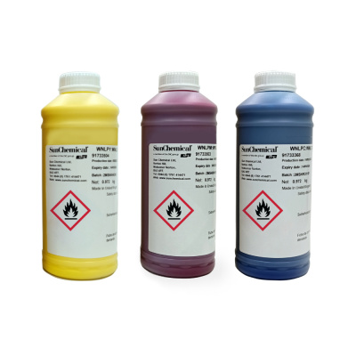 Чернила экосольвентные Sun Chemical Streamline NL ESL2, голубые, 1 л